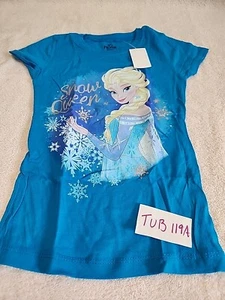 NWT Girls Frozen Disney Elsa Snow Queen Shirt Size XS - Picture 1 of 5