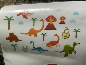 Dinosaur Stickers Fun Wall Decals Bedroom Nursery Playroom New - Picture 1 of 7