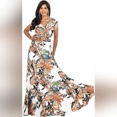 Vestido Koh Koh para mujer 2x maxi vestido multicolor modesto nuevo con etiquetas Foto 1 de 4