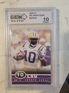 Sage Hit # 30 2006 grado 10 gema elite Joseph Addai novato, fútbol americano LSU  - Imagen 1 de 2