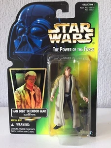 HAN SOLO IN ENDOR GEAR - STAR WARS - THE POWER OF THE FORCE - 1996 - ¡NUEVA! - Imagen 1 de 2