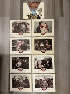 1955 Target Zero, Richard Conte, Charles Bronson, set 8 lobby vintage guerra di Corea - Foto 1 di 1