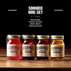 O´DONNELL Moonshine Likör Set Sommer Minis Jars 4x50ml leckere Sorten 20-25%vol.