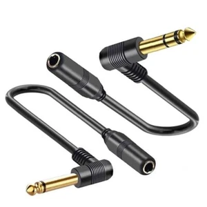 Câble d'extension de microphone 6,35 mm connecteur prise audio câble coudes - Photo 1/15