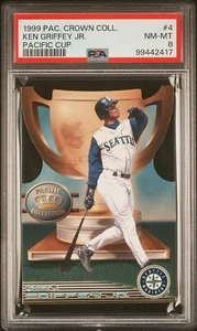 1999 Pacific Crown Collection Ken Griffey Jr Pacific Cup #4 PSA 8 Mariners - Picture 1 of 2