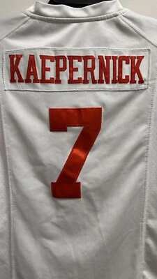 Футболка женская San Francisco 49ers Colin Kaepernick No7 размер S Nike NFL белая - Изображение 1 из 4