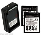 2 X replacement battery and 1 Wall USB Charger for Samsung Galaxy s2 II GT-I9100