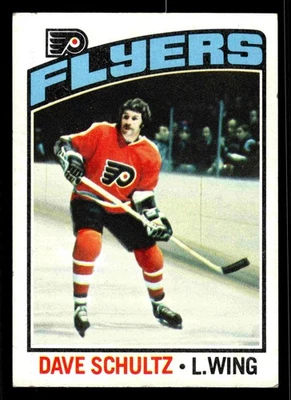 1976-77 Topps Dave Schultz #150 - Philadelphia Flyers - Image 1 of 2
