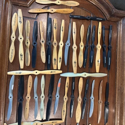 RC Airplane Model Propeller Lot Prop Plane Plastic wood whole lot  - Image 1 of 2