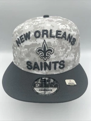 New Orleans Saints Hat 9Fifty "Arctic Camo" 2024 Salute To Service Snapback H105 - Изображение 1 из 4