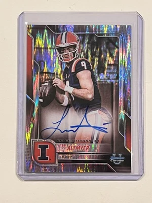 LUKE ALTMYER 2025 Bowman Chrome U Stealth Refractor 1st Prospect AUTO Card - Image 1 of 2