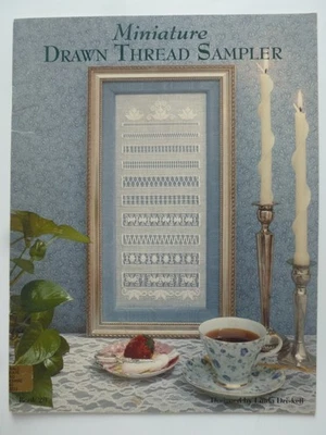 Miniature DRAWN THREAD SAMPLER by Linda Driskell – Embroidery Patterns - Image 1 of 4