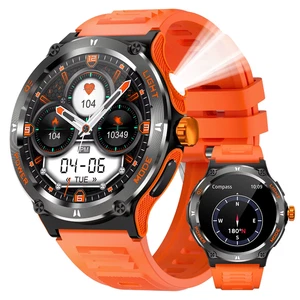 Smart Watch 3ATM Waterproof 1.53" KT76 Men Sport with Compass and LED Flashlight - Picture 1 of 15