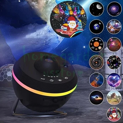 LED Galaxy Projector Starry Night Light Sky Star Party Lamp Planetarium Room USA - Image 1 of 4