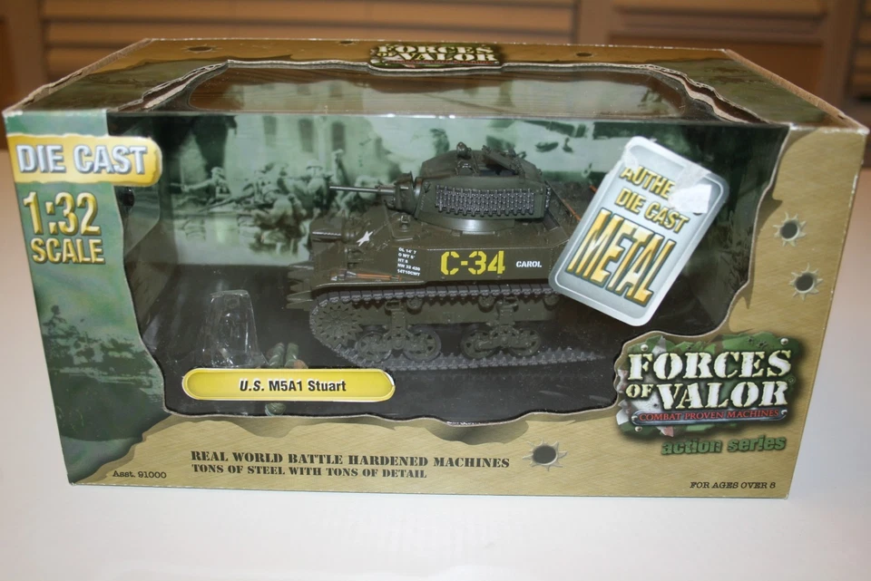 Forces of Valor US M5A1 STUART 1:32 Die Cast NEW - Image 1 of 4