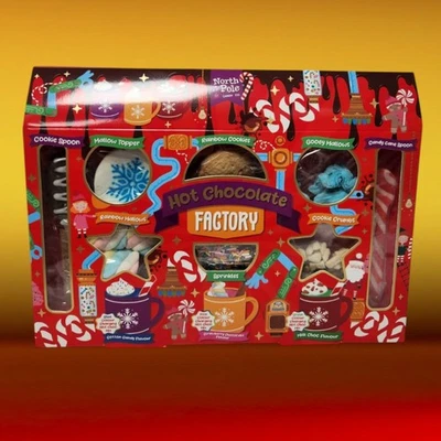 Luxury Hot Chocolate Factory Gift Set Christmas Treat Box with Toppings UK - Image 1 of 4