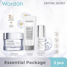 WARDAH Crystal Secret Essential Package 3 artículos (limpiador, suero,...