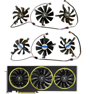 Graphics Card Cooling Fan For XFX RX6700 6700XT 6750XT QICK/MERC Cooler fan - Afbeelding 1 van 21
