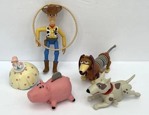Toy Story 1995 Burger King Toys Pixar Woody Ham Slinky Scud Bo Peep - Foto 1 di 1