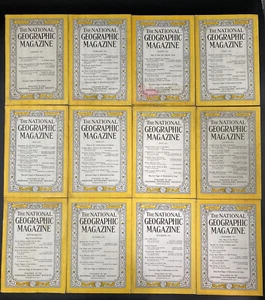 Vintage 1951 Full Year Of National Geographic Magazine Lot Of 12 - Picture 1 of 3
