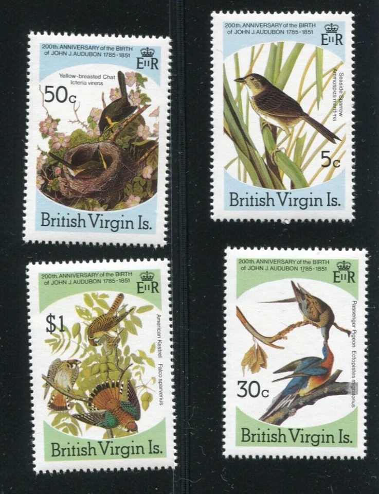 VIRGIN ISLANDS   SCOTT# 520-523 MNH BIRD TOPICAL - Image 1 of 1