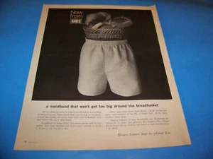 Hanes Boxer Shorts / Modess Original Print Ad from Magazine Vintage 1964 - Picture 1 of 2