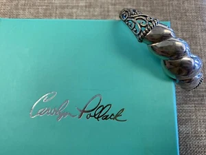 Pulsera Carolyn Pollack Plata Esterlina Cúpula Acanalada Nuevo con Caja Nuevo con Caja Con Caja Nuevo en Caja - Imagen 1 de 7