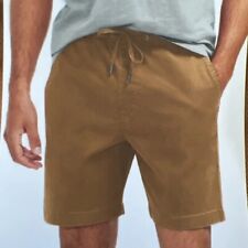 Gap Men's Shorts XL Stretch Twill Pull On Drawstring Elastic Waist Short Brown