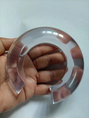 Brazalete Brazalete de Resina Transparente Grande Enorme Brazalete Joyería Bohemio para Muñeca Ancha Foto 1 de 4