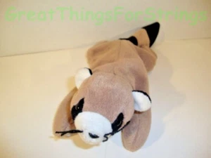 TY Beanie Baby Ringo Raccoon Plush Retired 11" Brown Kids Toy Grey White Black - Picture 1 of 1