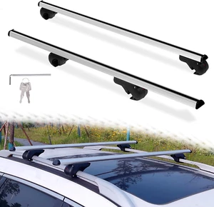 Roof Rack Cross Bars, Heavy-Duty 52" Universal Cross Bars for Roof Rack with Loc - Picture 1 of 9