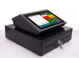 10" All-in-One Kasse für Handel Lieferservice Kiosk Imbiss Laden mit Kassenlade - Bild 1 von 6