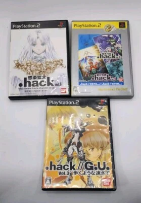 Japanese Dot .Hack Vol. 1 3 4 Infection & .hack GU 3 PS2 PlayStation 2 US Seller - Image 1 of 4