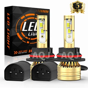 2PCS 9007 HB5 LED Headlight Bulbs 10000K High Low Beam White Super Bright - Picture 1 of 11