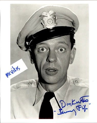 Don Knotts as Barney Fife The Andy Griffith Show Signed 8x10 Photo COA DECEASED Cover