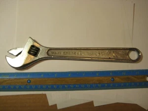 Vintage Crestoloy 10" Adjustable Wrench Crescent Tool Co Jamestown NY USA - Picture 1 of 7