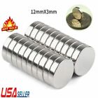 2-50X  N52 12mm*3mm Super Strong Round Disc Magnets Rare-Earth Neodymium Magnet