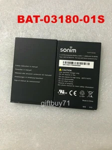 Batterie d'origine BAT-03180-01S NEW OEM pour batterie Sonim XP5 XP5s XP5700 XP5800  - Photo 1 sur 2