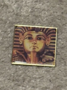 King Tut Egyptian Replica Image Print Vintage Tack Pin - Picture 1 of 2