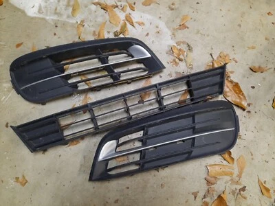 Las 3 parrillas inferiores laterales montados en el parachoques inferior para BMW 528i 535i 992497 11-13 Foto 1 de 2