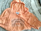 Longaberger RARE Homestead Orange Long Sleeve Hooded Tshirt Large FREE SHIPPING!