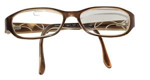 Vivian Morgan Eyeglasses Frame 8001 Brown Crystal 50-15-135 Flex Hinges - Picture 1 of 11