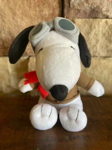 Metlife Peanuts Snoopy Red Baron 6" Plush Stuffed Animal - Picture 1 of 5