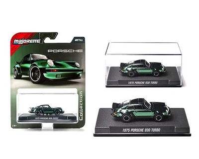 Majorette 1:64 Collector Series Wave 3 1975 Porsche 930 Turbo Green Car 1015-3I - Image 1 of 4