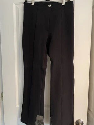Pantalones de esquí snowboard Descente para mujer talla 12 negros aislados pantalones de nieve Foto 1 de 4