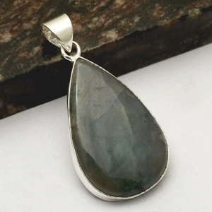 Labradorite Gemstone Ethnic Handmade Pendant Jewelry Gift For Her 2.2" AP-21463 - Imagen 1 de 1