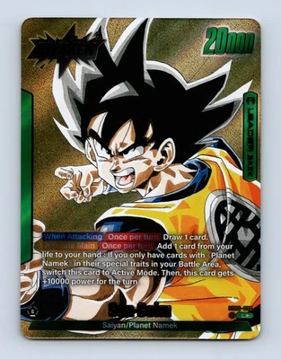 Son Goku SB02-033 Gold Leader Manga Booster 02 Dragon Ball Card English - Image 1 of 2