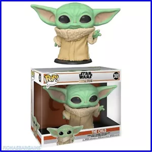 Funko Pop 369 The Child Star Wars Mandalorian Giant 10" Bobble-Head Figure NEW - Picture 1 of 5