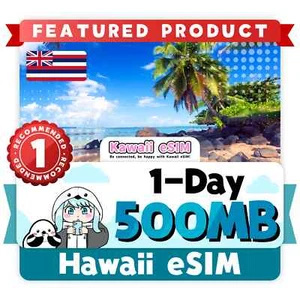 Hawaii eSIM 1-Day Plan | Instant Activation | Trial Price for Travelers - Picture 1 of 1