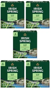 5x Irish Spring Aloe Mist Deodorant Soap Bar (15bars Total) - Picture 1 of 6